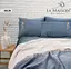 Літня постільна білизна з мусліновим покривалом-піке Selin Mavi Ekru La Maison pbe0051392 - мініатюра 3