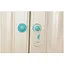 Замок на меблі захист від дітей, блокіратор для ящиків 9.5 см White Blue (17696) - мініатюра 4