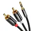 Кабель аудио Ugreen AV116 2RCA to 3.5mm стерео разветвитель 3 м (10590) - миниатюра 1