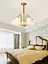 Люстра светодиодная потолочная 5029 Золотистый (5 плафонов) - миниатюра 2