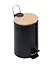 Комплект для ванної кімнати FABRIKA Bamboo відро для сміття + йоржик для унітазу Black - мініатюра 3