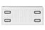 Радіатор сталевий Kroner з нижнім підключенням 22 тип 300х700 мм (CV034455) - мініатюра 2