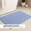 Килимок для ніг та ванної кімнати Idei бавовна жаккард з ніжками 50х70 см синій (8-35875*003) - мініатюра 2