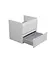 Тумба Мойдодир Unik 60-A під умивальник Білий підвісна Білий - мініатюра 3