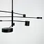 Сучасна чорна LED люстра FLEA з ріжками, що регулюються по осі Line.F DE 31/8 BK - мініатюра 11