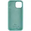 Чохол Epik Silicone Case Full Protective AA with MagSafe для Apple iPhone 15, 6.1 Бірюзовий/Light Turquoise - мініатюра 3