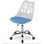 Офисное кресло Leobert Print бело-голубой - миниатюра 6