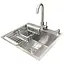 Комплект мийка + змішувач Romzha Arta Carbon U-490 (A) - мініатюра 1