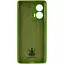 Чехол Silicone Cover Lakshmi Full Camera AA для Motorola Edge 50 Зеленый / Dark green - миниатюра 3