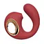 Клиторальный вакуумный стимулятор Дельфиний Лизун 9,8 см Красный K0937-1 - миниатюра 1