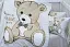 Комплект постільної білизни в ліжечко Tag Tekstil Teddy grey для немовлят Ведмедик (сірий) - мініатюра 3
