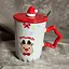 Чашка новорічна Snowman з кришкою та ложкою Олень 360 мл Біла - мініатюра 6