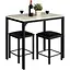 Комплект меблів Costway Venni барний стіл з табуретом 2 шт - мініатюра 1