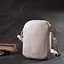 Компактна сумка цікавого формату з м'якої натуральної шкіри Vintage 22339 біла - мініатюра 7