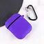 Силіконовий футляр з мікрофіброю для навушників Airpods 1/2 Фіолетовий / Ultra Violet - мініатюра 3