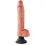 Реалістичний вібратор Pipedream King Cock With Balls 10" 29 см тілесний - мініатюра 1