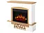 Электрокамин ArtiFlame Woodley AF23S белый дуб натуральный - миниатюра 2