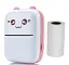 Принтер детский аккумуляторный A-plus Mini printer Cat Ears 8499 Bluetooth Розовый - миниатюра 2