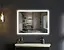Зеркало Mixxus FLAT MR04-80x60 с LED Touch, Anti-fog, димером, регулировкой яркости, часами (MI6928) - миниатюра 7