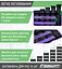 Фитнес утяжелители для ног и рук наборные черно-фиолетовые 0.5-2.5 кг (пара) EasyFit fit0024812 - миниатюра 5