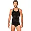 Мужская полупрозрачная майка-борцовка с узором Obsessive T103 tank top черная S/M/L - миниатюра 1