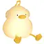 Crtivetoys Enjoy Duck Night Light для спальні, силіконова настільна лампа для дитячої кімнати з регульованою яскравістю, світлодіо - мініатюра 1