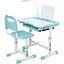Парта Bambi M 5068-12 регулируемая высота, подставка для книги, лампа светло-голубая - миниатюра 1
