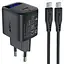 МЗП Acefast A115 PD30W GaN (1USB-C) + кабель Type-C to Type-C Black - мініатюра 1