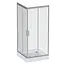 Душевая кабина Am.Pm Gem Square Slide 90x90 см без поддона хром матовый W90UG-403-090MT, Универсальная, прозрачный, хром матовый - миниатюра 9