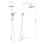 Душова система Volle Cromo Sistema 1580.091301, Хром - мініатюра 2