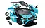 Конструктор Airfix aguar I-PACE eTROPHY Quickbuild синій 40 шт - мініатюра 3