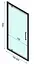 Душова кабіна Rea Rapid Swing 80x80 black REA-K6421 + REA-K6408, Чорний матовий, Універсальна, прозорий - мініатюра 6