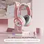 Дитячі ігрові бездротові Bluetooth навушники Onikuma B5 з RGB підсвічуванням і вбудованим мікрофоном Рожевий - мініатюра 10