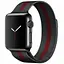 Ремінець Creasted для годинника Milanese loop steel bracelet Apple watch, 38 40 мм Black red - мініатюра 1