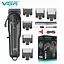 Машинка для стрижки акумуляторна VGR V-282 LCD гребінець (6 насадок) - мініатюра 4