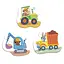 Дитячий Пазл 3 в 1 Транспорт DoDo 300392, 9 ел - мініатюра 2