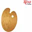 Палитра Rosa Gallery деревянная овальная эргономичная промасленная - миниатюра 1