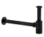 Сифон універсальний для умивальника Yoka black mat click-clack BK.SYPOP-14-BLK, Чорний матовий - мініатюра 2