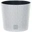 Горшок с кашпо для растений Prosperplast Rato Round - белый, 4/4,75 л - миниатюра 1