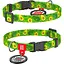 Нашийник для собак Waudog Nylon нейлоновий c QR паспортом, малюнок Авокадо, пластиковий фастекс, XS, Ш 10 мм, Дов 20-30 см - мініатюра 1