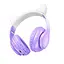 Бездротові навушники HOCO W42 Cat ears BT headphones Purple Grape - мініатюра 1