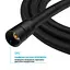Шланг для душа 200 см Drop SH-H200-BP силиконовый - Двойной Анти-Твист, черный матовый - миниатюра 7