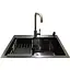 Комплект мийка + змішувач Romzha Arta U-550S BL (B) - мініатюра 2