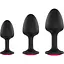 Анальна пробка Dorcel Geisha Plug Ruby M з кулькою всередині створює вібрації діаметр 3.2 см - мініатюра 5