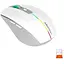 Комп'ютерна миша Mееtion BTM002 RGB 1000-1200-1600 dpi 6 кнопок USB 2.4G бездротова ігрова біла - мініатюра 2