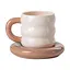 Чайний сервіз Donut порцеляновий на 6 персон, бежевий Yiwu HP-15-20 - мініатюра 4