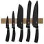 Набор ножей с магнитной планкой Berlinger Haus Black Silver Collection (BH-2885) - миниатюра 1
