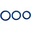 Набор эрекционных колец You2Toys Blue Mate Cockring Set 3 шт. синий - миниатюра 1