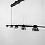 Видовжена люстра HILDFRID на 5 плафонів Line.F MJ 179L-1200 BK - мініатюра 5