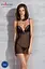 Рубашка Passion DELIENA CHEMISE XXL/XXXL black стрінги із заниженою талією - мініатюра 5